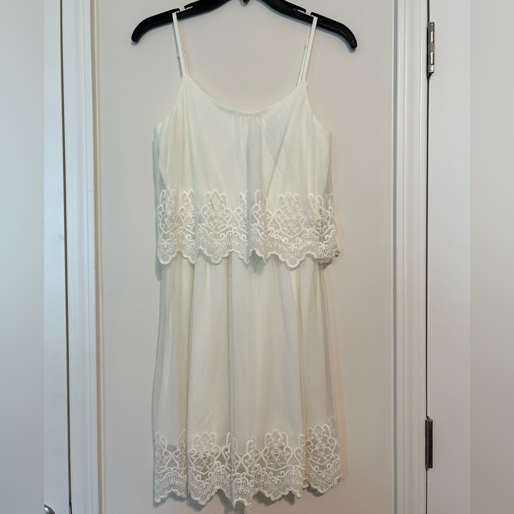 Trixxi Off White Dress